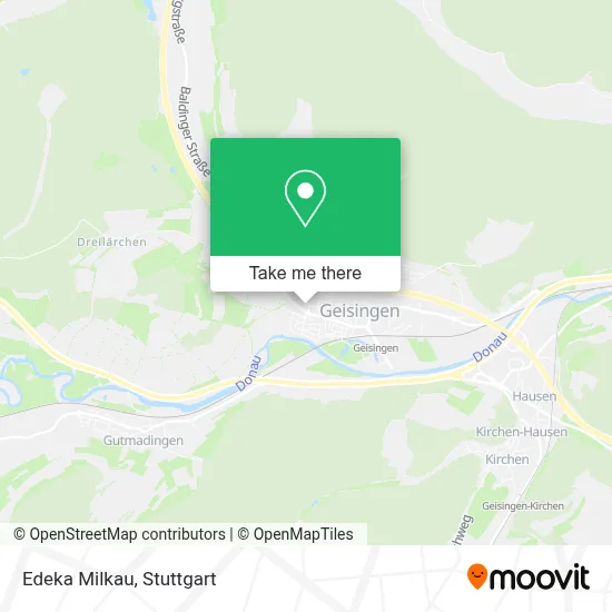 Edeka Milkau map