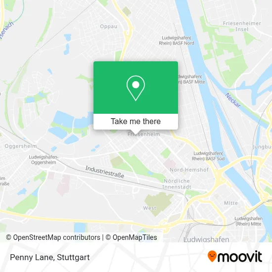 Penny Lane map