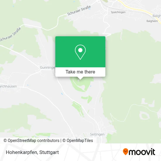 Hohenkarpfen map