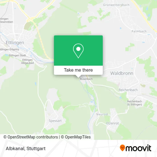 Albkanal map