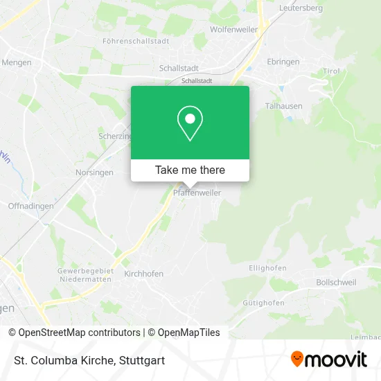 St. Columba Kirche map