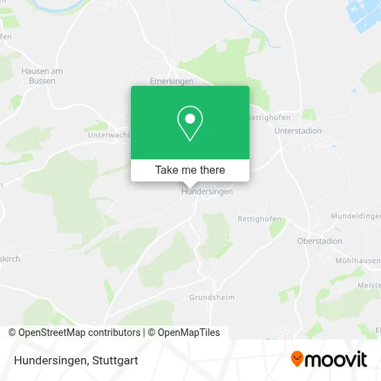 Hundersingen map