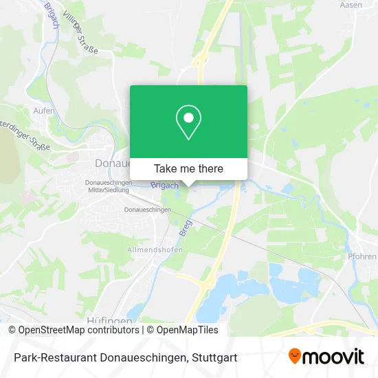 Park-Restaurant Donaueschingen map