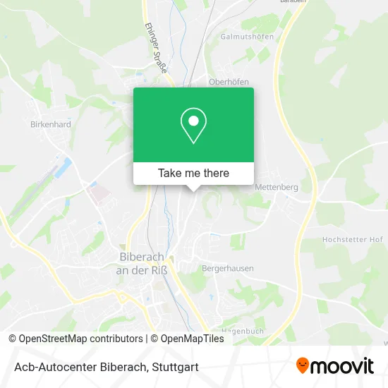 Acb-Autocenter Biberach map