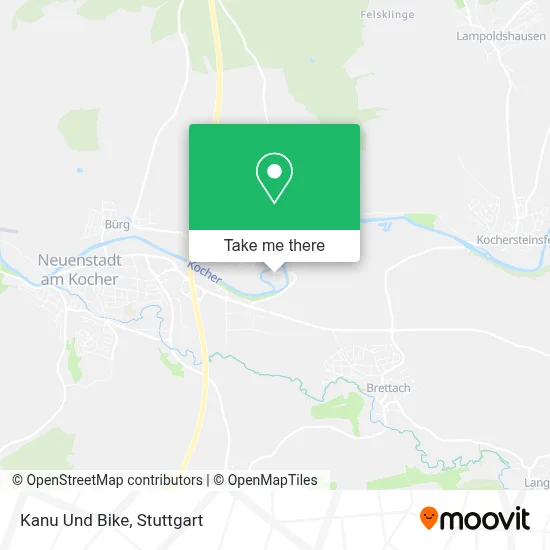 Kanu Und Bike map