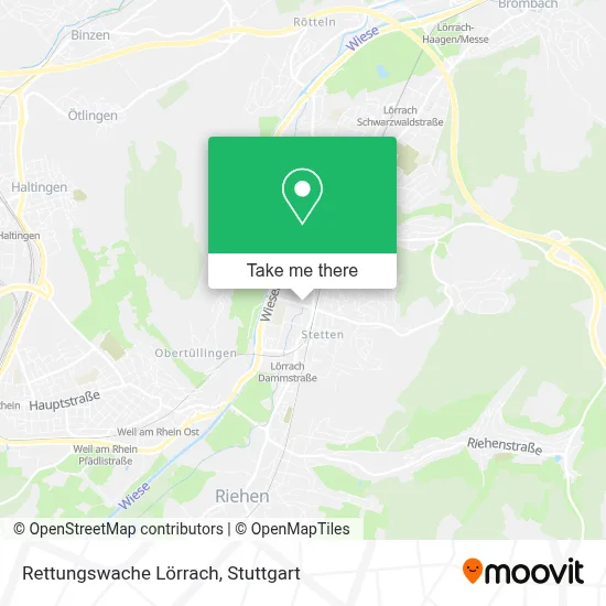 Rettungswache Lörrach map
