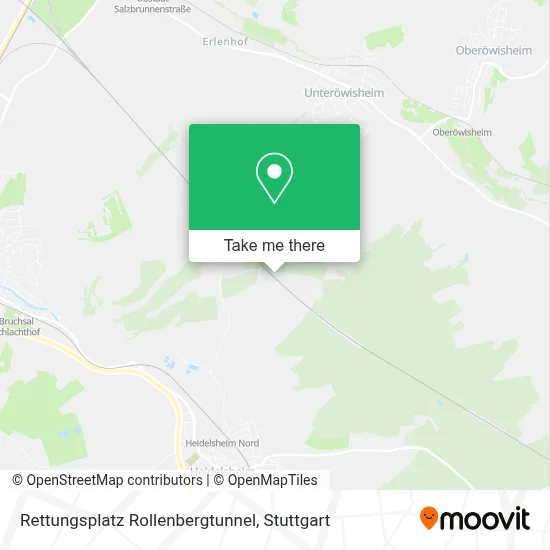 Rettungsplatz Rollenbergtunnel map