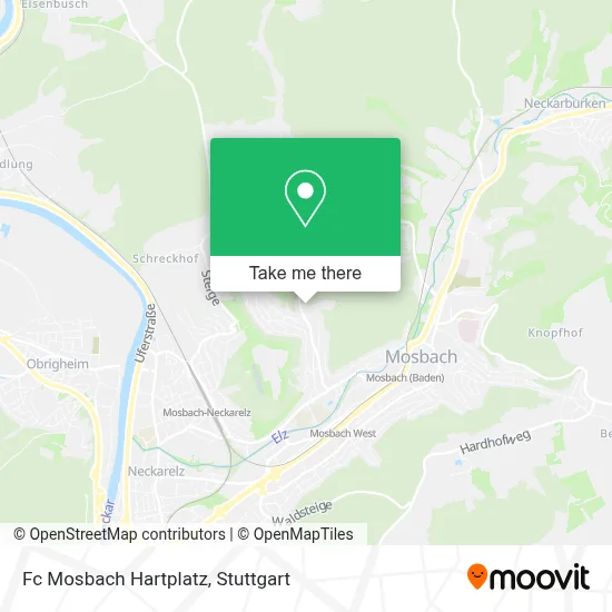 Fc Mosbach Hartplatz map