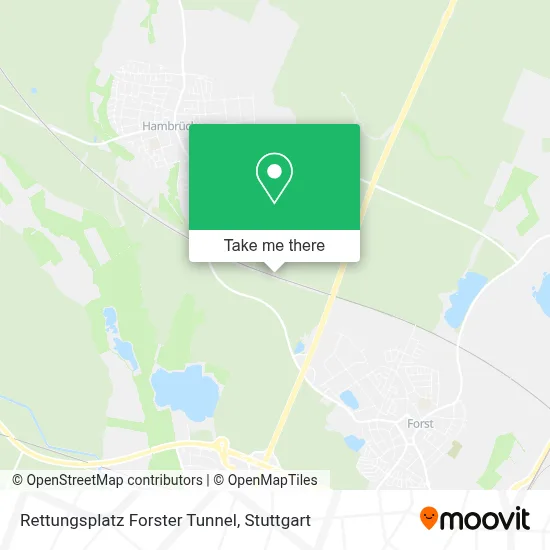Rettungsplatz Forster Tunnel map