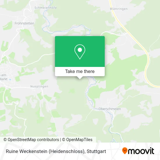 Ruine Weckenstein (Heidenschloss) map