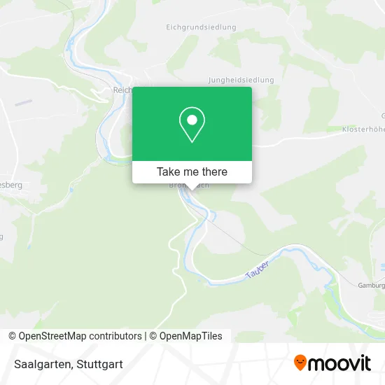 Saalgarten map