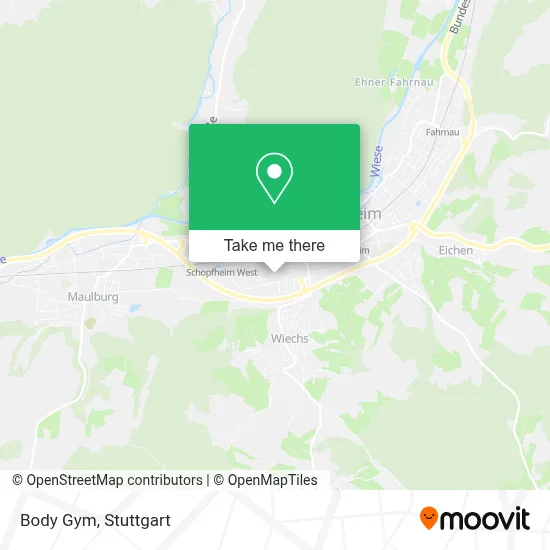 Body Gym map