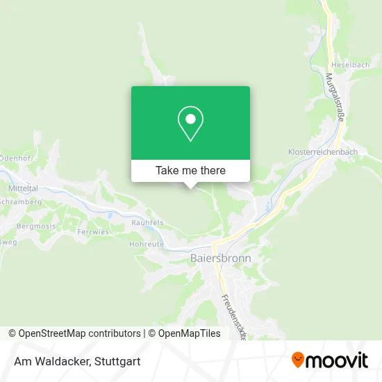 Am Waldacker map