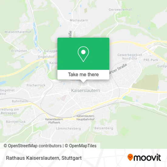 Rathaus Kaiserslautern map