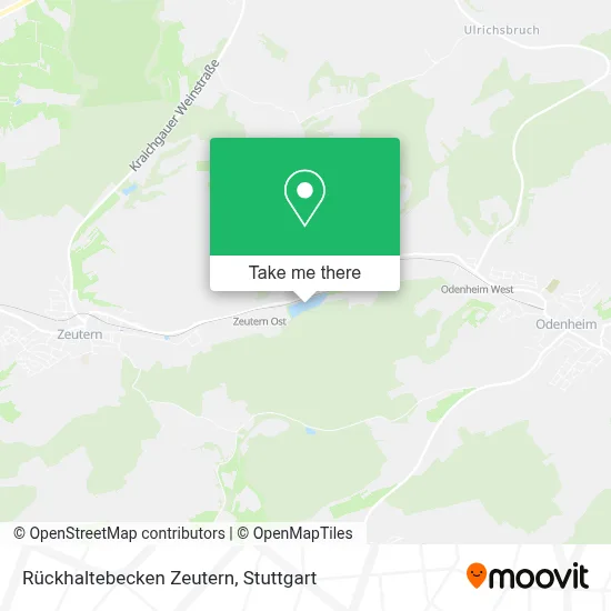 Rückhaltebecken Zeutern map