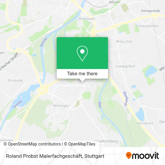 Roland Probst Malerfachgeschäft map