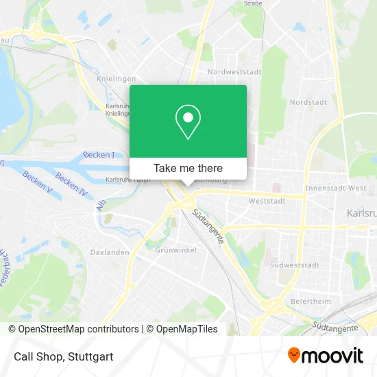 Call Shop map