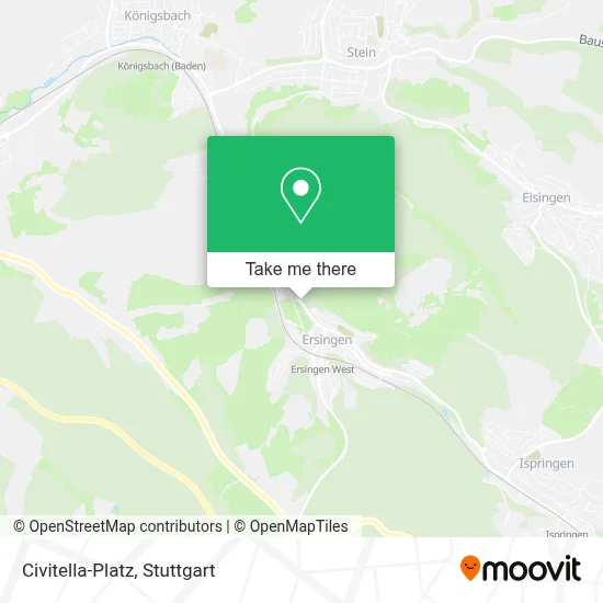 Civitella-Platz map