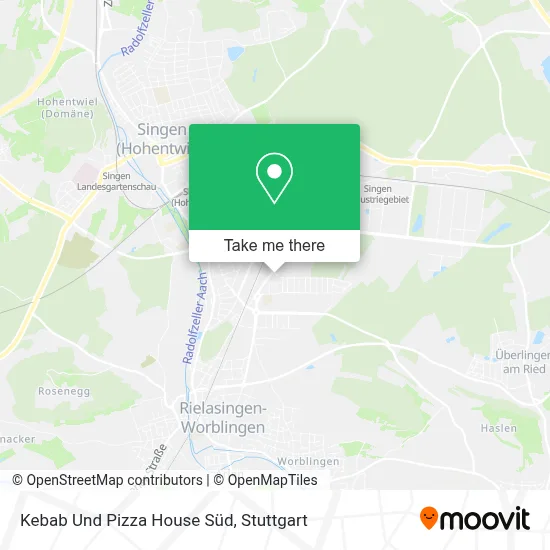 Kebab Und Pizza House Süd map