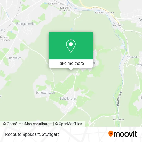 Redoute Spessart map