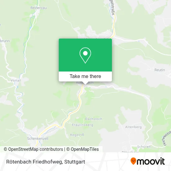 Rötenbach Friedhofweg map