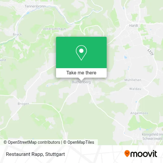 Restaurant Rapp map