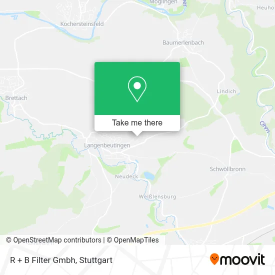 R + B Filter Gmbh map