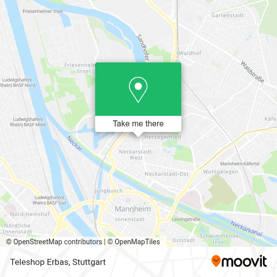 Teleshop Erbas map