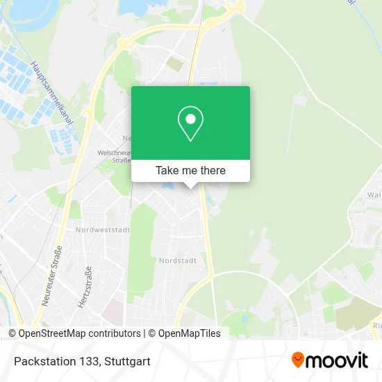 Packstation 133 map
