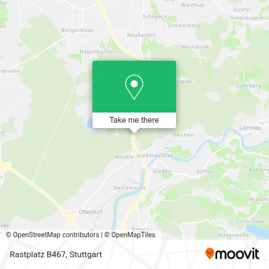 Rastplatz B467 map