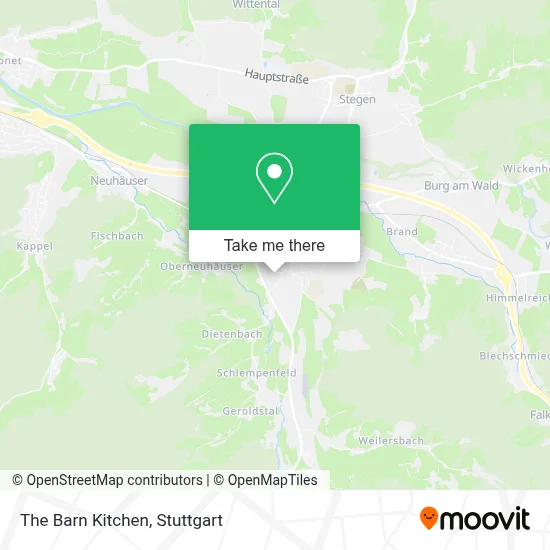 The Barn Kitchen map