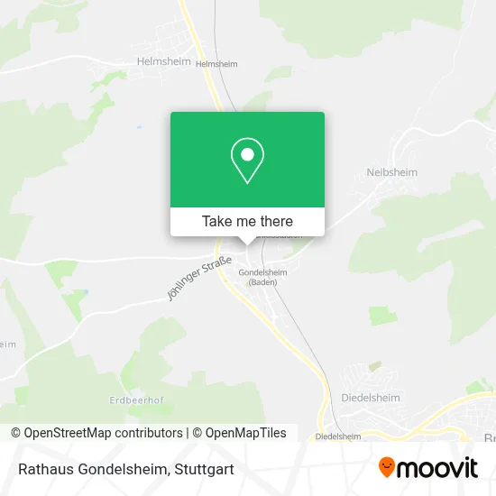 Rathaus Gondelsheim map