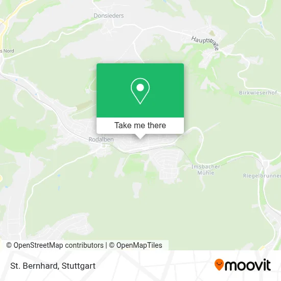 St. Bernhard map