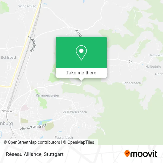 Réseau Alliance map