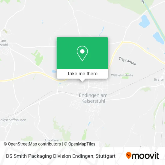 DS Smith Packaging Division Endingen map