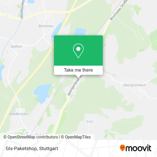 Gls-Paketshop map