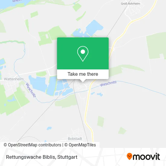 Rettungswache Biblis map