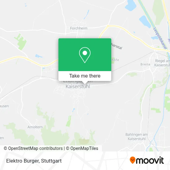 Elektro Burger map