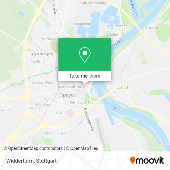 Widderturm map