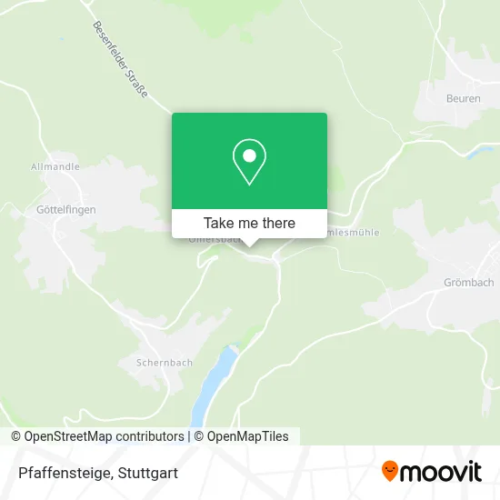 Pfaffensteige map