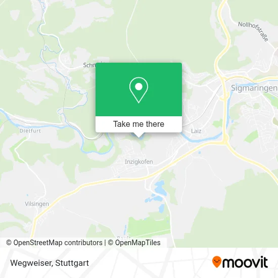 Wegweiser map