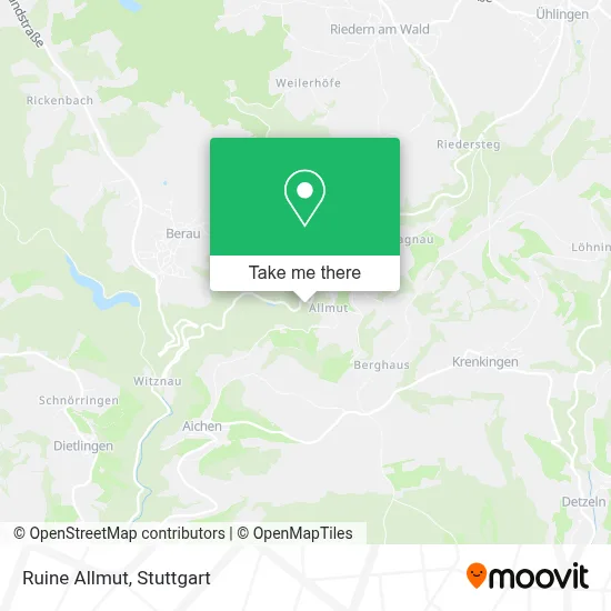 Ruine Allmut map