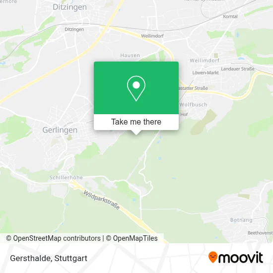 Gersthalde map