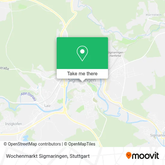 Wochenmarkt Sigmaringen map