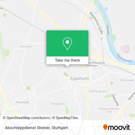 Abschleppdienst Steiner map