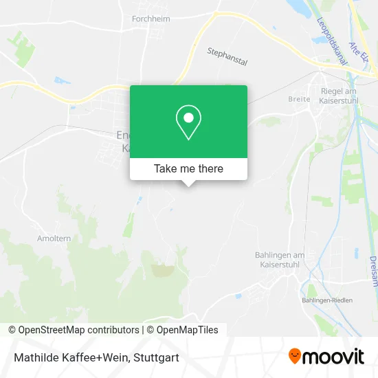 Mathilde Kaffee+Wein map