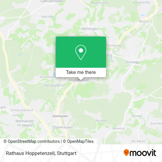 Rathaus Hoppetenzell map