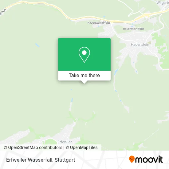 Erfweiler Wasserfall map