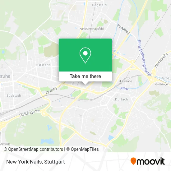 New York Nails map