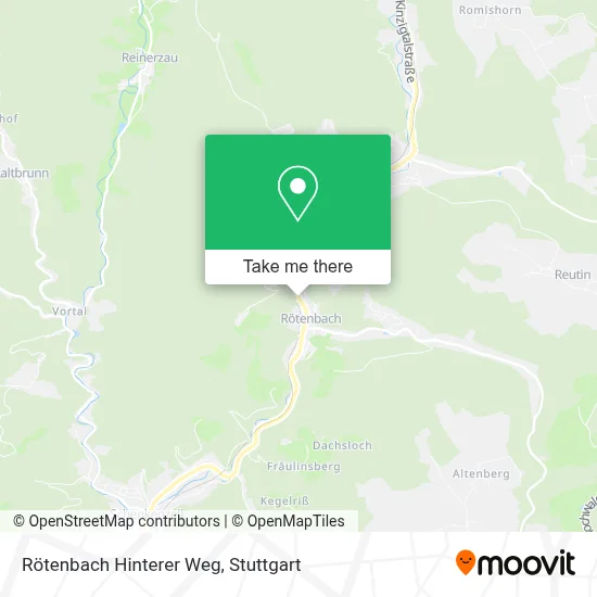 Rötenbach Hinterer Weg map